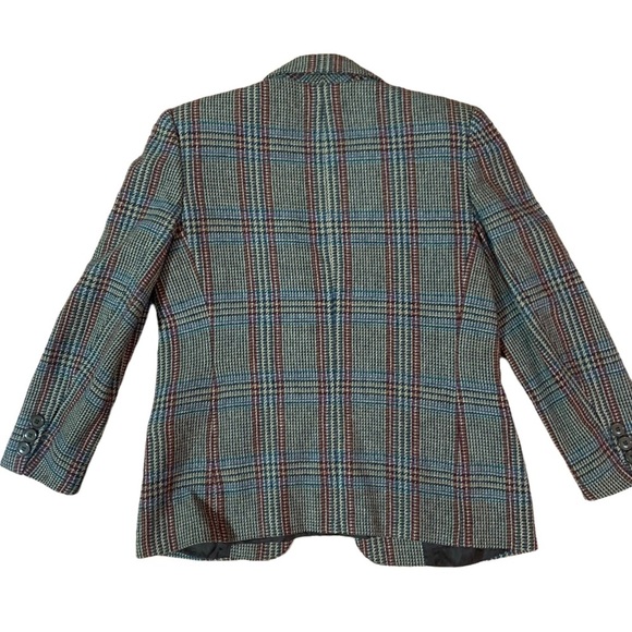 Wool Plaid Vintage Blazer | Size 6 - Picture 4 of 5